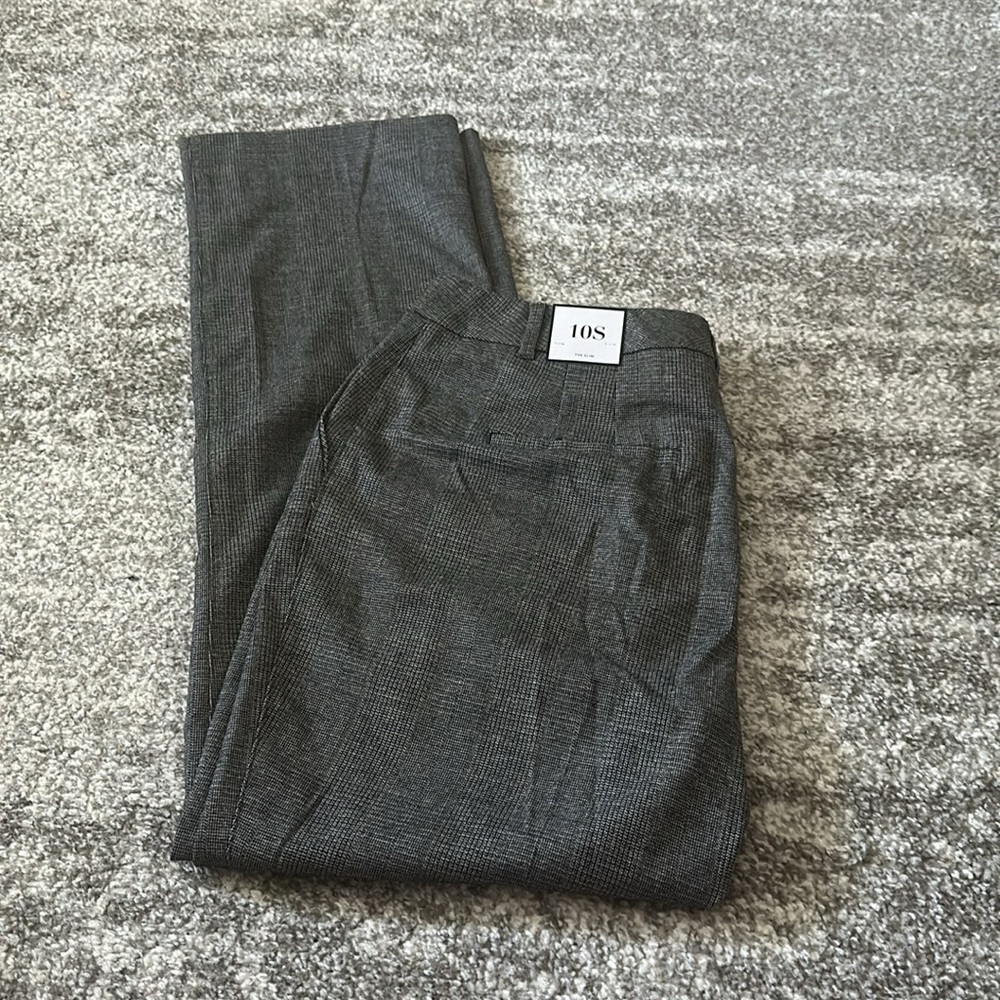 White House Black Market NWT The Slim grey pants slacks size 10s NWT